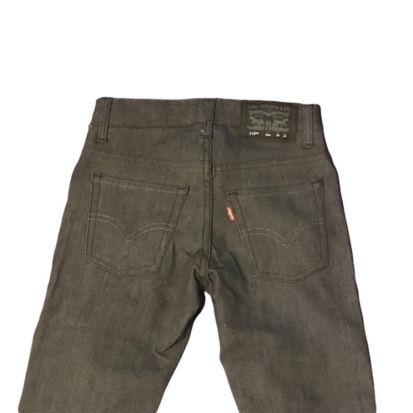 Levi's 510 Skinny Performance Big Boys Jeans 8Reg W24 L22 Dark Gray Jeans - Picture 5 of 9